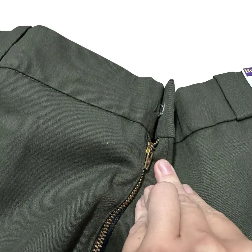 NWT Horace Small Pants Style 2134INS Size 42R UNHEMMED GREEN Made In USA